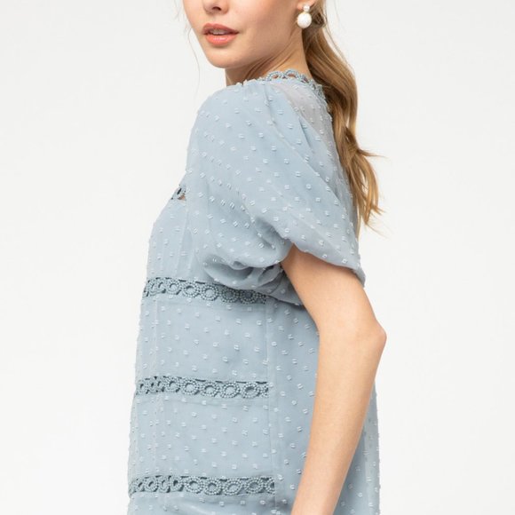 Swiss Dot Blouse - Picture 3 of 4